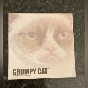 Rare Grumpy Cat Photo - Official Sticky Post It Notepad - Collectible (RIP) 2013